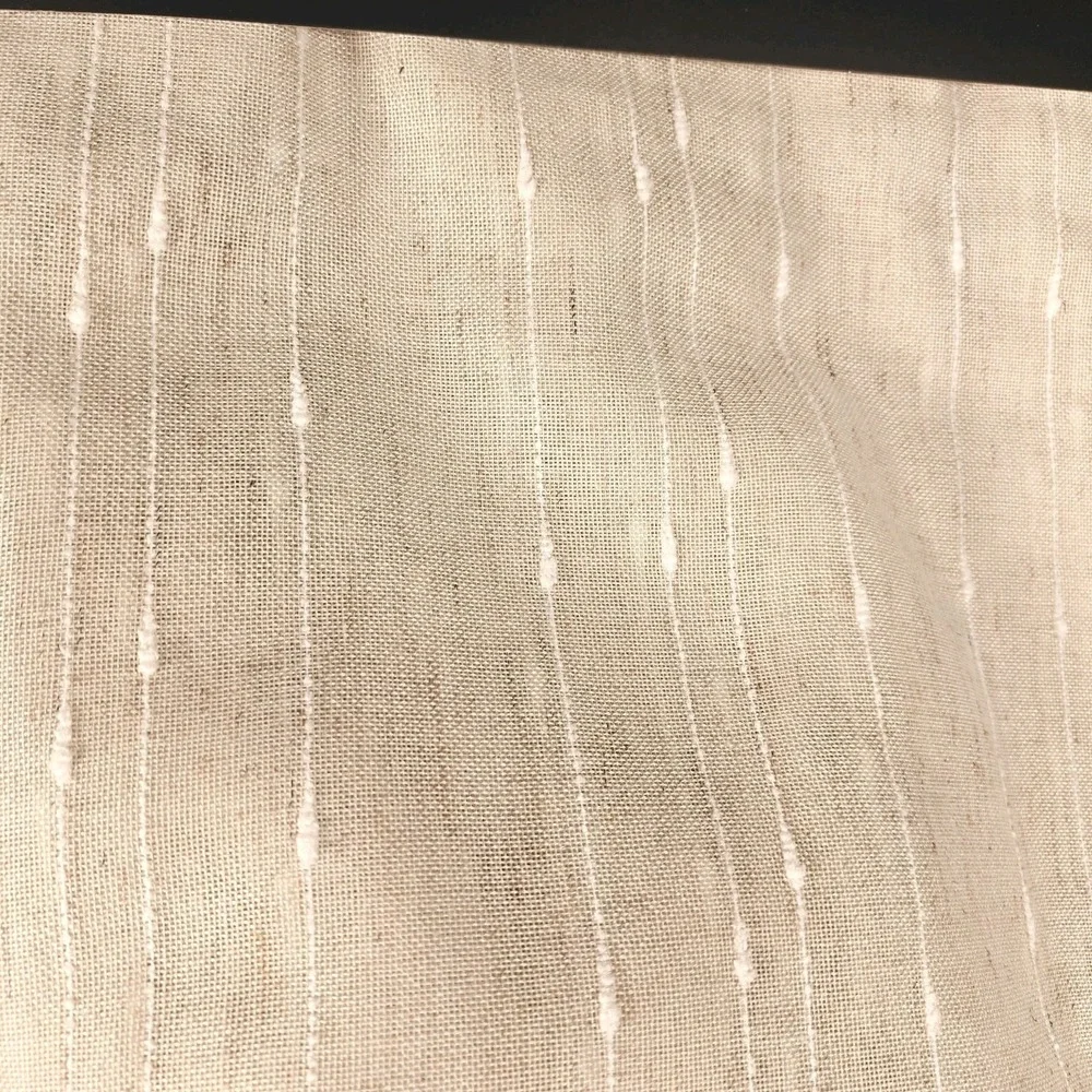 New Ralph Lauren Window Curtains 2 Panels Natural 54 x 96 Linen Back Tab Pocket